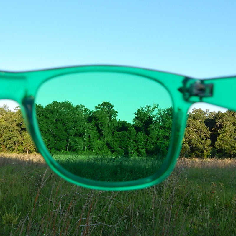 [Australia] - Green Color Therapy Mood Glasses Migraine Glasses Light Therapy Chakra Healing Glasses Chromotherapy Green Colored Lenses 