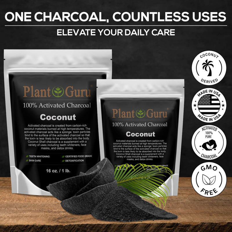 [Australia] - Activated Charcoal Powder 8 oz. Coconut - Food Grade Kosher Non-GMO - Teeth Whitening, Facial Mask and Soap Making. Promotes Natural Detoxification and Helps Digestion 