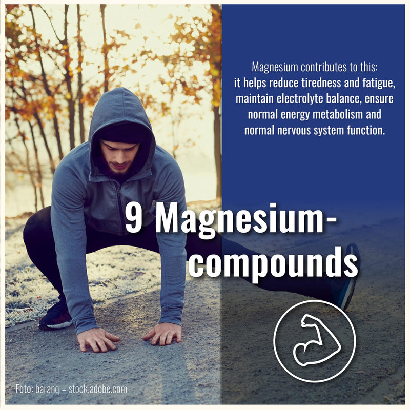 Magnesium Complex High Dose 400 mg - [300 x Capsules - 9 Magnesium Compounds] - Magnesium High Dose Capsules - Magnesium Complex Vitamin B - Magnesium Oxide, Magnesium Bisglycinate