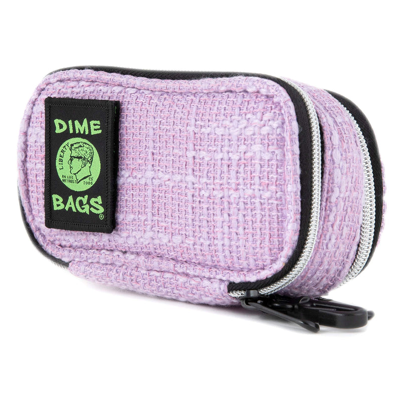 Pod Padded Travel Case with Keychain Clip - Protective Hemp Pouch with Padded Interior (6 Inch, Purple) 6 Inch (Pack of 1)