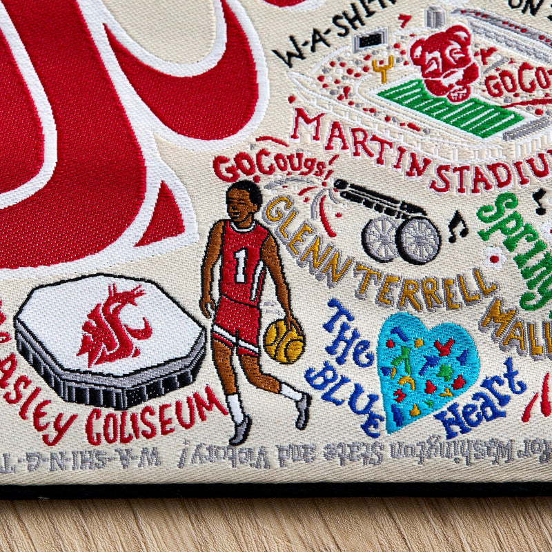 Washington State University (WSU) Collegiate Zipper Pouch Purse | Zipper Bag - Holds Phone, Makeup, Wallet, Glasses, & Travel Essentials - Alumni, Acceptance & Graduation Gift Washington State University