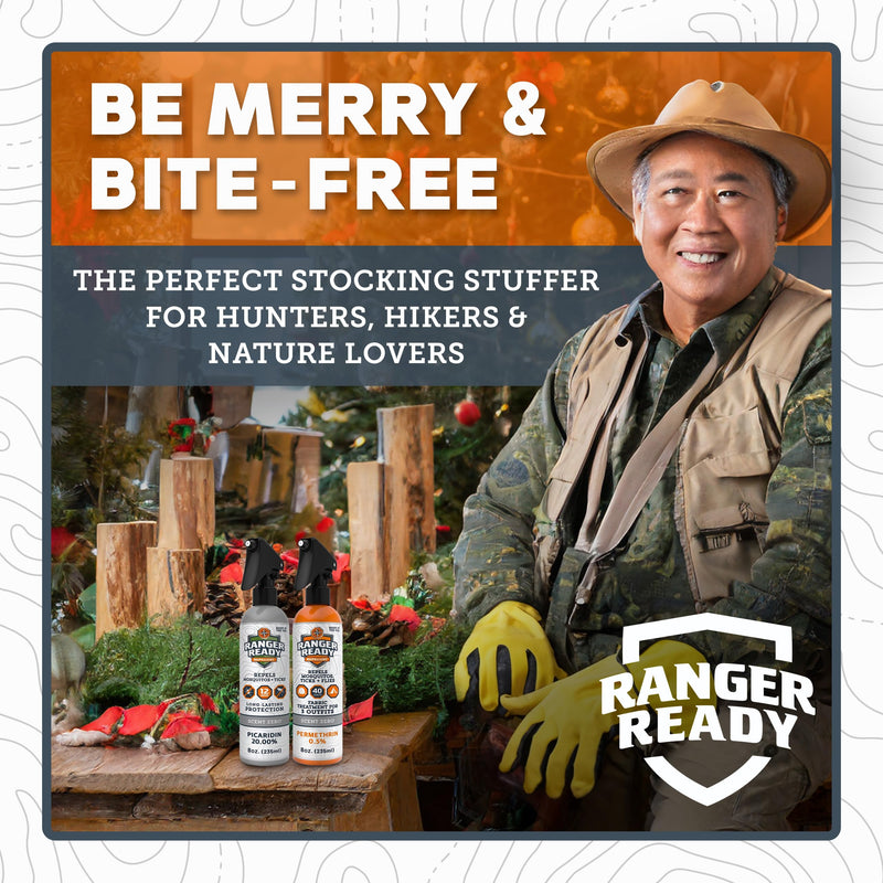 [Australia] - Ranger Ready Repellents P2Pak Permethrin + Picaridin Tick & Insect Repellent, Scent Zero, 8 Fl Oz. (Pack of 2) 8 Fl Oz (Pack of 2) 
