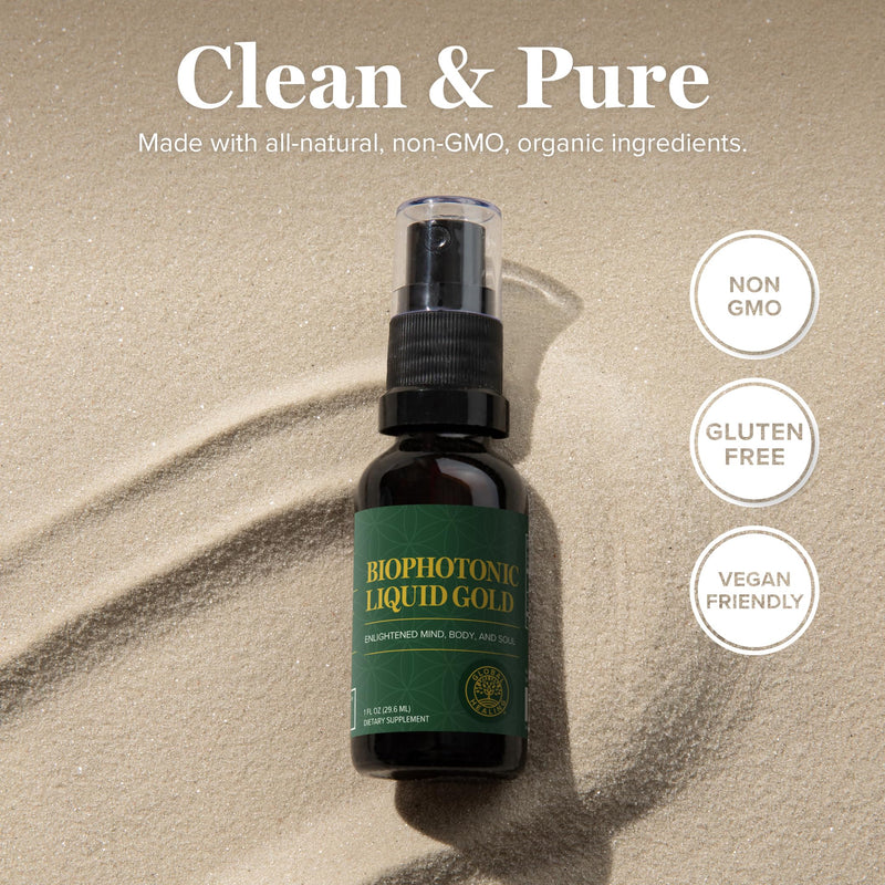 [Australia] - Global Healing Center - Biophotonic Liquid Gold Supplement Spray - 1 Fl Oz 