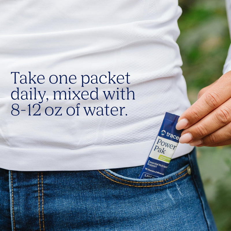 Trace Minerals Power Pak Electrolyte Powder Packets, Lemon Lime, 30 Ct | 1,200 mg Vitamin C plus Zinc, Immunity and endurance support, Sugar free, No artificial dyes, Keto friendly 5.2 Ounce (Pack of 1)
