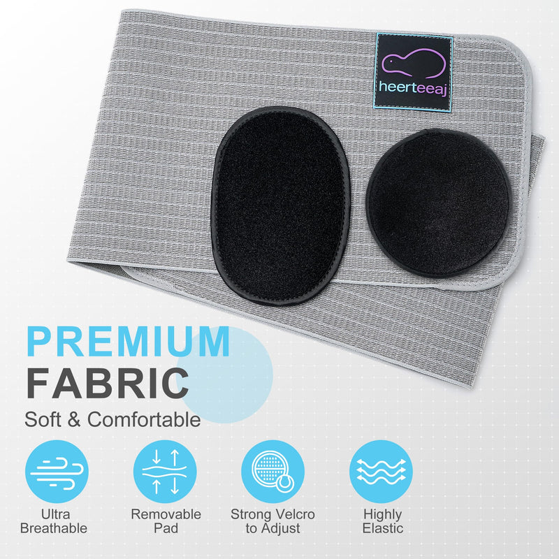 Umbilical Hernia Belt - For Men and Women – Abdominal Hernia Binder for Belly Button Navel Hernia Support, Helps Relieve Pain - for Incisional, Epigastric, Ventral, & Inguinal Hernia Small/Medium