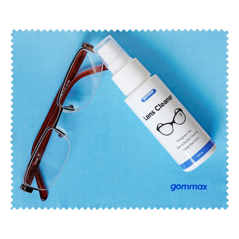 [Australia] - Lens Cleaner Kit with Glasses Cleaning Cloth, Eyeglass Cleaner Spray, Glasses Cleaner Kit, Safe for Coated Lenses, Sunglasses Cleaning Solution 1.7 fl oz 