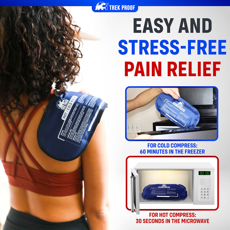 [Australia] - Reusable Gel Cooling Pads for Injuries With Case 3 Piece Set), Joint and Muscle Pain, Ideal for Rotator Cuff, Knees, Back and More 