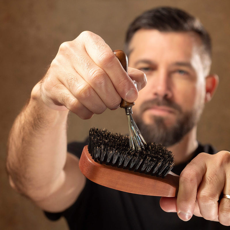 [Australia] - ZilberHaar Brush Cleaner - Beard and Hair Brush Cleaner Tool - Hand-Made Natural Hairbrush Cleaner Tool - 4.3 Inches Long and 1.9 Inches Wide at Rake End 