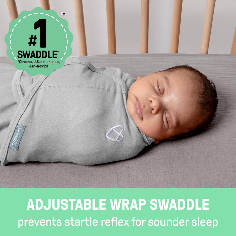 [Australia] - SwaddleMe by Ingenuity Original Swaddle, 100% Cotton, Improves Sleep & Calms Startle Reflex, 0-3 Months, 3-Pack - Criss Cross Polka Dot Polk Dot 3pk 