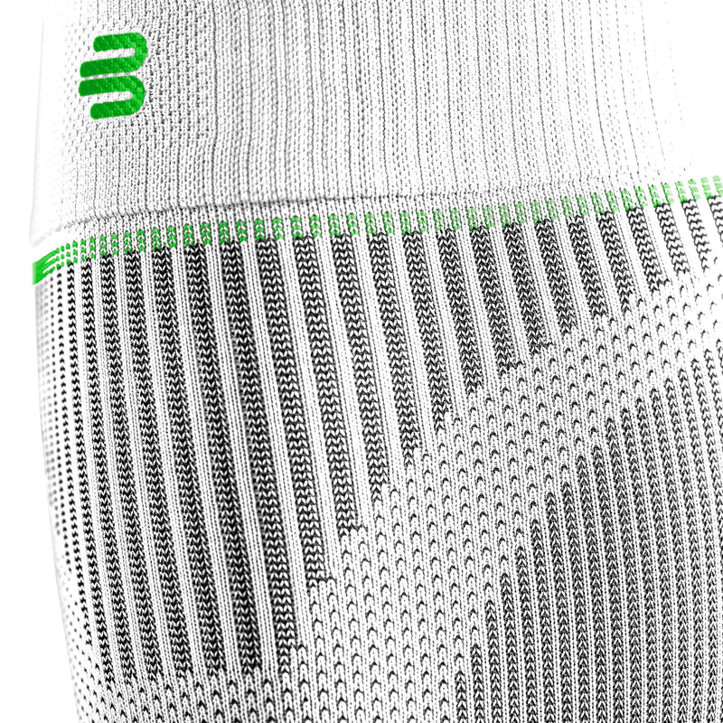 [Australia] - Bauerfeind Sports Compression Lower Leg Calf Sleeves (1 Pair) - Improved Circulation, Airknit Fabric Breathable, Washable Medium/Short White 