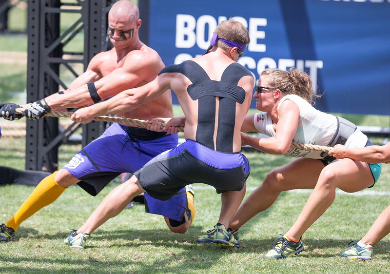 RockTape Highly Water-Resistant Kinesiology Tape 16.4-Foot Continuous Roll H2o Black