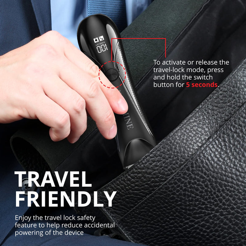 [Australia] - Keyshine Electric Body Hair Trimmer for Men: Waterproof 2-in-1 Groin Hair Trimmer for Beard Hair Chest Hair Armpit Hair Legs Hair Pubic Hair (Black-2) 