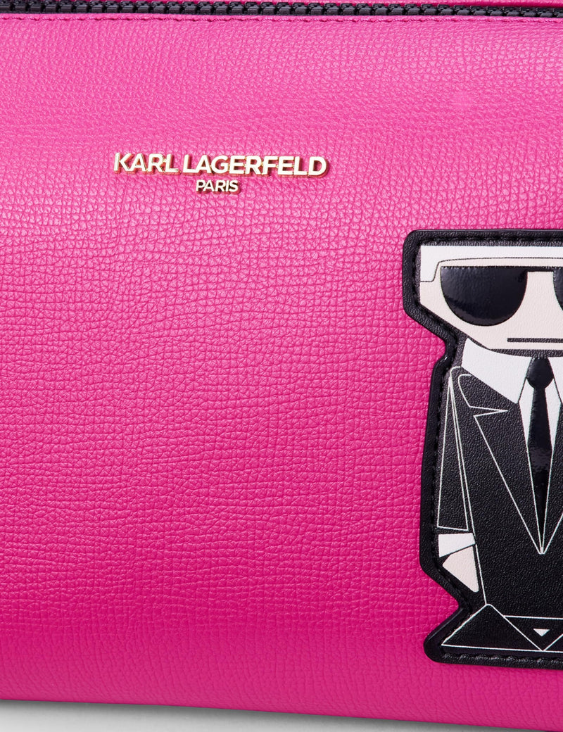 KARL LAGERFELD Women's Maybelle Cosmetic Bag One Size Fuchsia