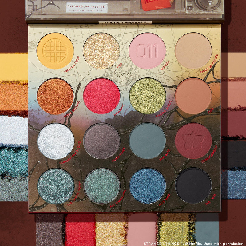 [Australia] - ColourPop x Stranger Things Chapter One Eyeshadow Palette - Retro Makeup Palette with Matte, Metallic & Pearlescent Finishes - Buildable & Blendable Formula with Long-Lasting Pigment (0.5 oz) 