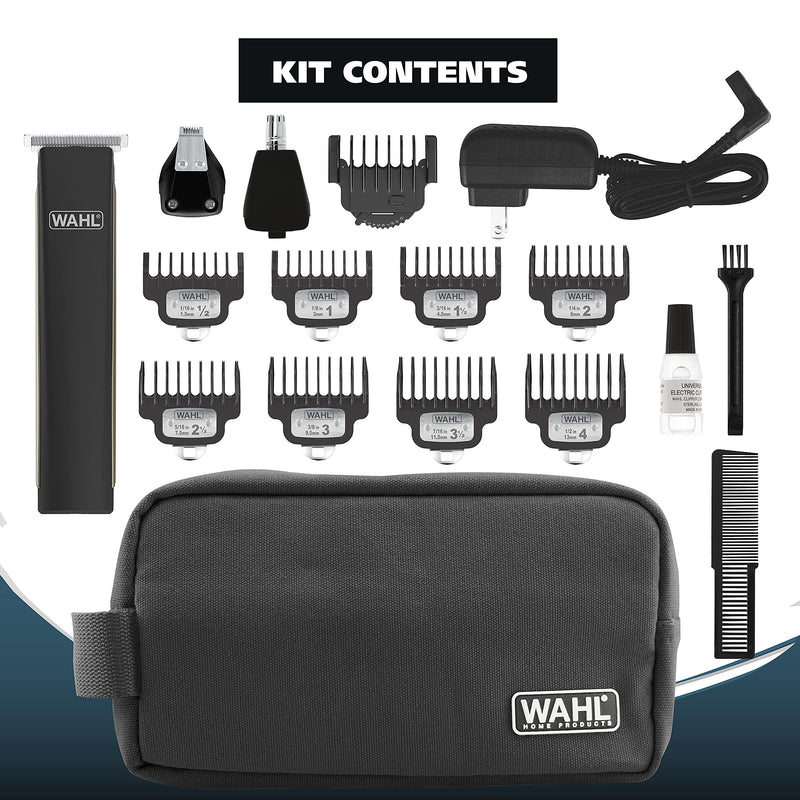 [Australia] - Wahl USA Rechargeable Lithium Ion 2.0 Beard Trimmer for Men - Facial Hair Trimmer with Precision T Blade for Grooming, Detailing Head, Light Touch Ups, Ear Nose & Eyebrow Model 9886-300 