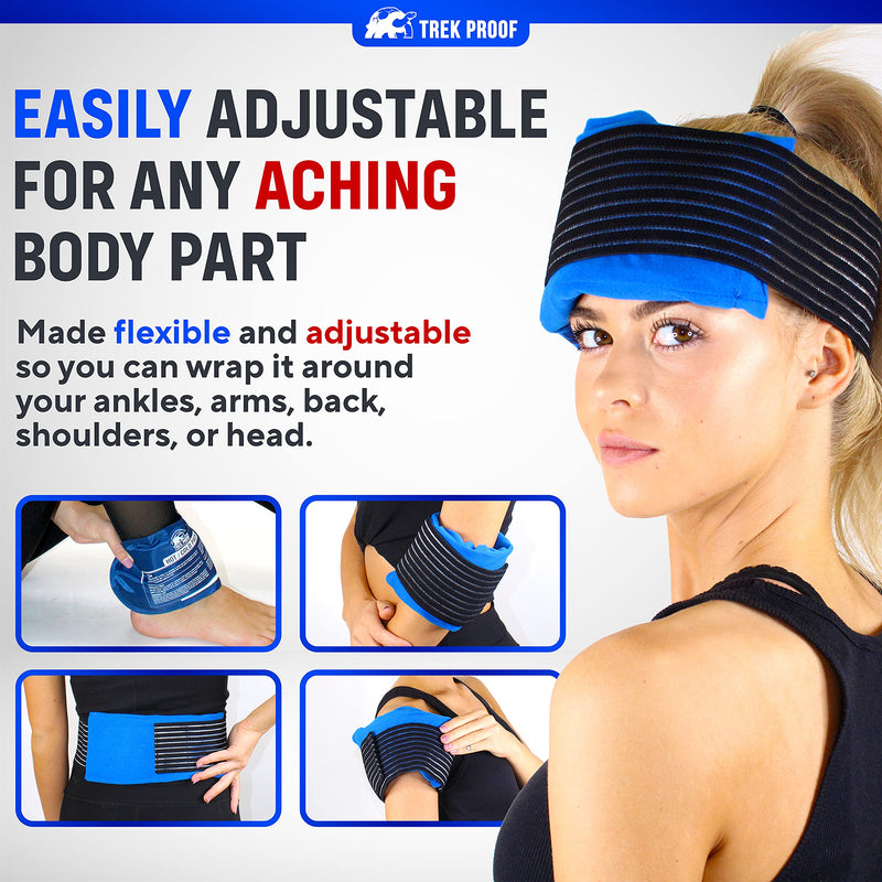 [Australia] - Reusable Gel Cooling Pads for Injuries With Case 3 Piece Set), Joint and Muscle Pain, Ideal for Rotator Cuff, Knees, Back and More 