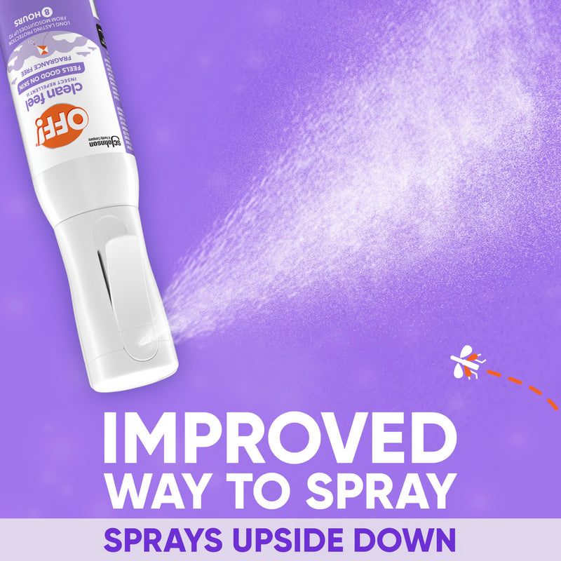 [Australia] - OFF! Clean Feel Insect Repellent Misting Spray, Fragrance-Free Bug Spray for Lasting Protection from Mosquitoes and Ticks, 6 oz 