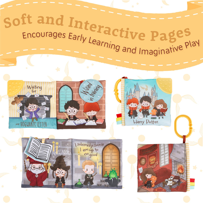 [Australia] - KIDS PREFERRED Harry Potter Soft Book with Toy, Teether, and Crinkle, 5 Inches 