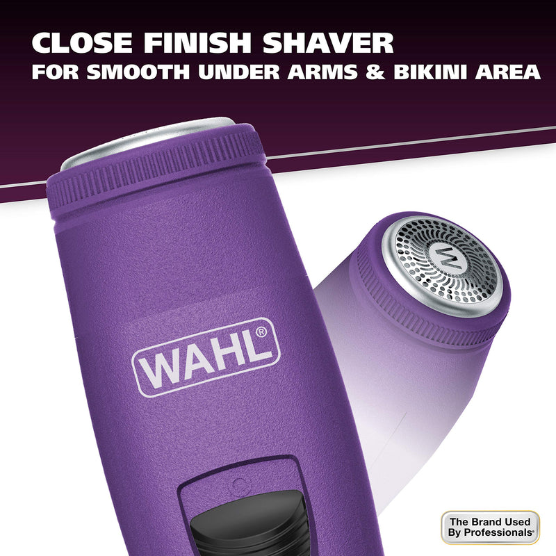 [Australia] - Wahl Pure Confidence Rechargeable Electric Trimmer, Shaver, & Detailer for Smooth Shaving & Trimming of The Face, Underarm, Eyebrows, & Bikini Areas – Model 9865-100 