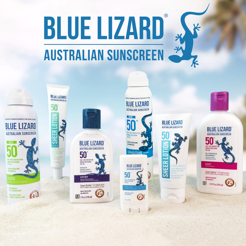 [Australia] - Blue Lizard BABY Mineral Sunscreen Stick with Zinc Oxide, SPF 50+, Water Resistant, UVA/UVB Protection - Easy to apply, Fragrance Free, .5 oz 0.5 Ounce (Pack of 1) 
