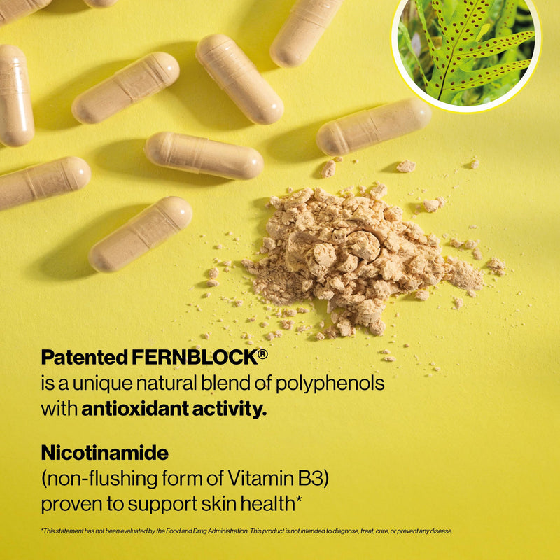 Heliocare Advanced with Nicotinamide Antioxidant Supplement, 120 Capsules | Patented Skin Health Antioxidant with 240mg Polypodium Leucotomos & 500mg Niacin B3, Clinically Proven Antioxidan Supplement