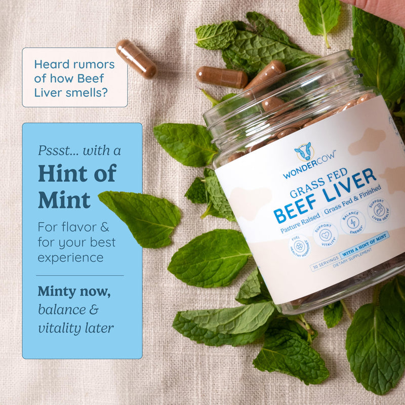 [Australia] - Beef Liver Capsules Grass Fed Supplement - Desiccated & Natural Source of Protein, Iron, Vitamins A & B- Boosts Energy and Immunity | USA Grown, Non-GMO, Gluten Free 