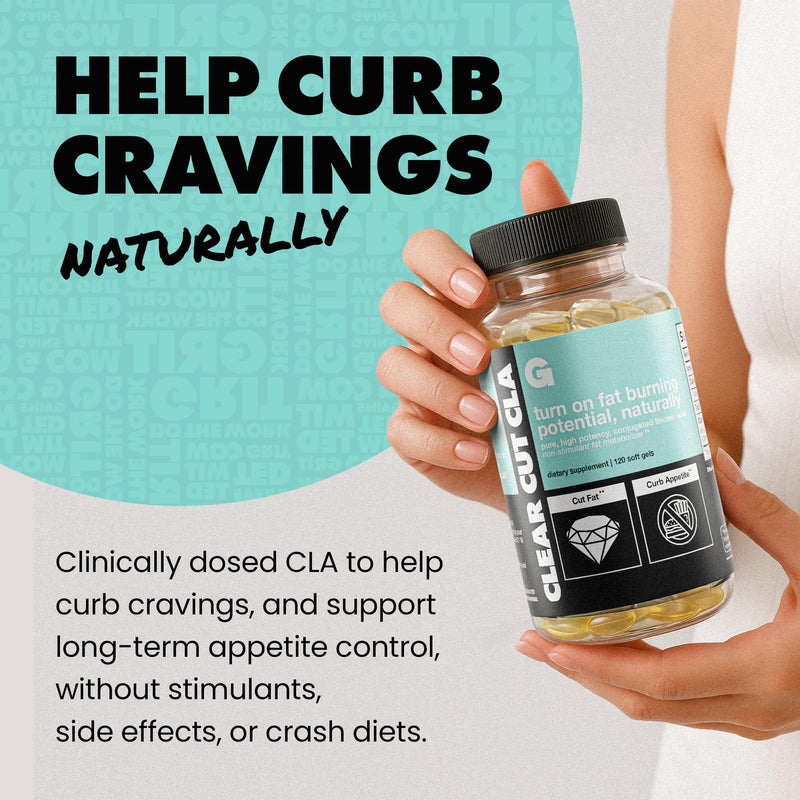 [Australia] - Gains in Bulk Clear Cut CLA, Pure Conjugated Linoleic Acid Supplements for Men & Women to Support Body Composition & Fitness Goals, Gluten Free, Vegan, Non GMO, 1000 MG per Capsule, 30 Servings 