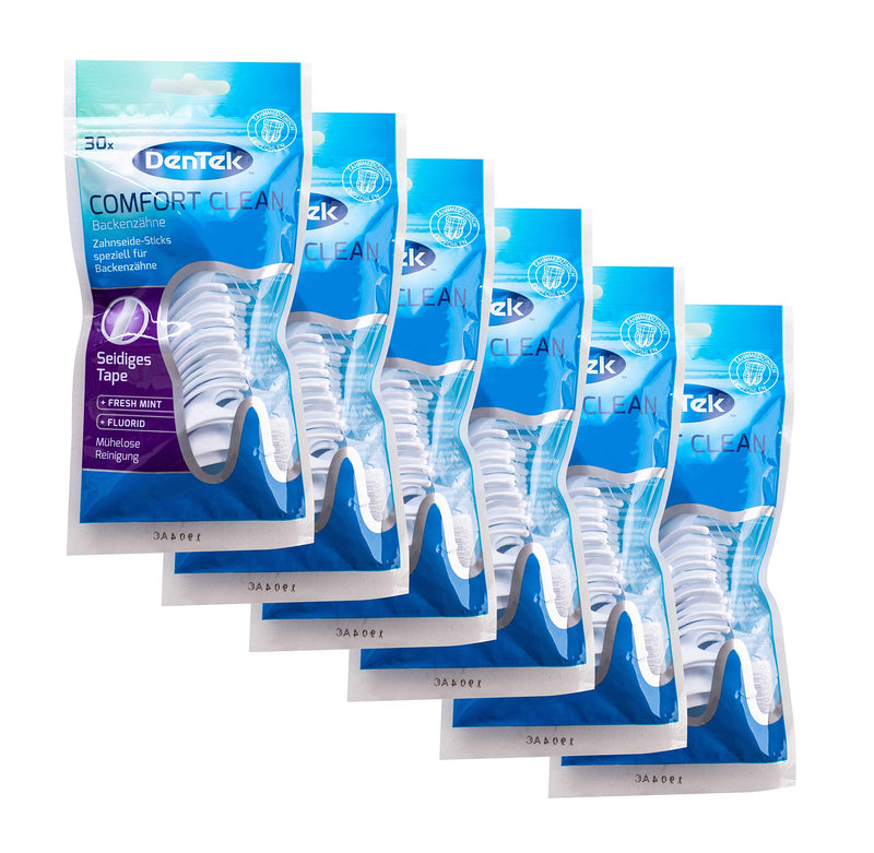 [Australia] - 6x DenTek Comfort Clean dental floss sticks with mint flavor 