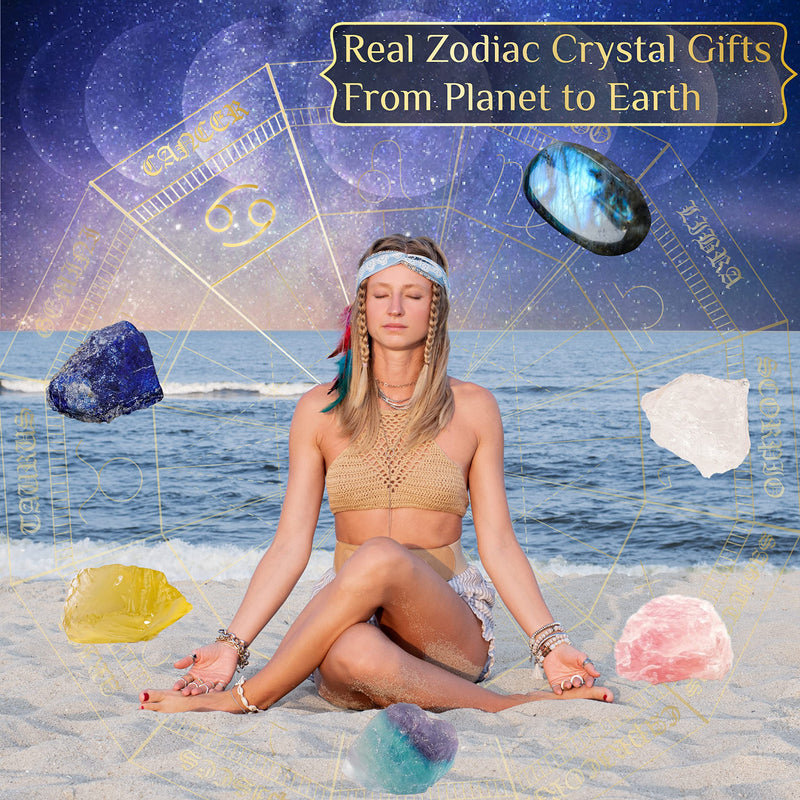 [Australia] - Cancer Gifts for Women, Spiritual Gifts, Zodiac Gifts, Astrology Gifts for Women, Horoscope Gifts with Birthstone, Healing Stone Gifts, June July Unique Birthday Gifts for Women Cancer 