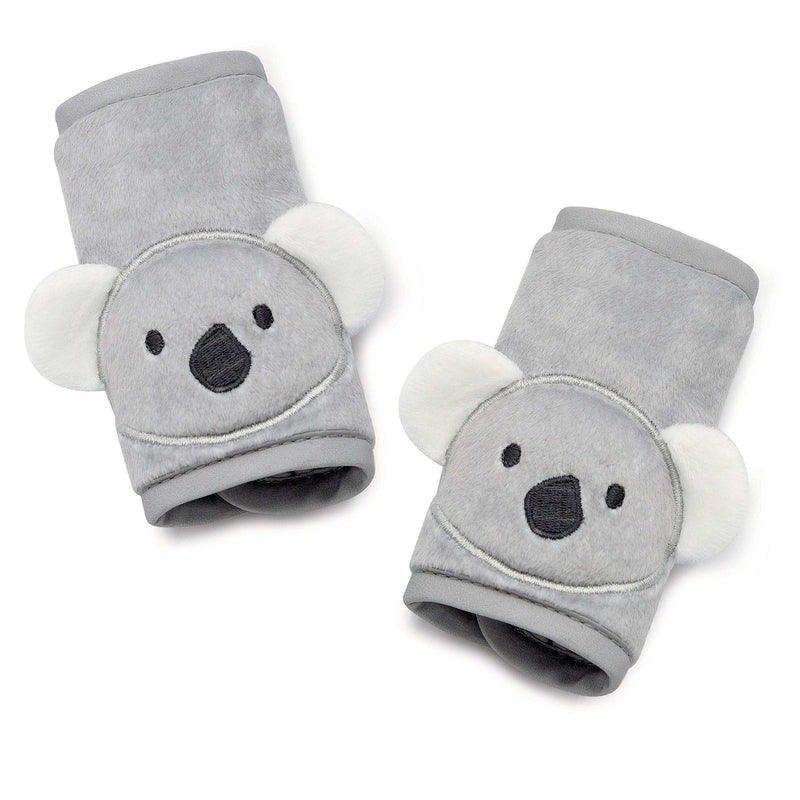 [Australia] - Travel Bug Baby & Toddler 3-Piece Head Support & Strap Covers Set for Car Seats, Strollers & Bouncers … (Koala) Grey/White 