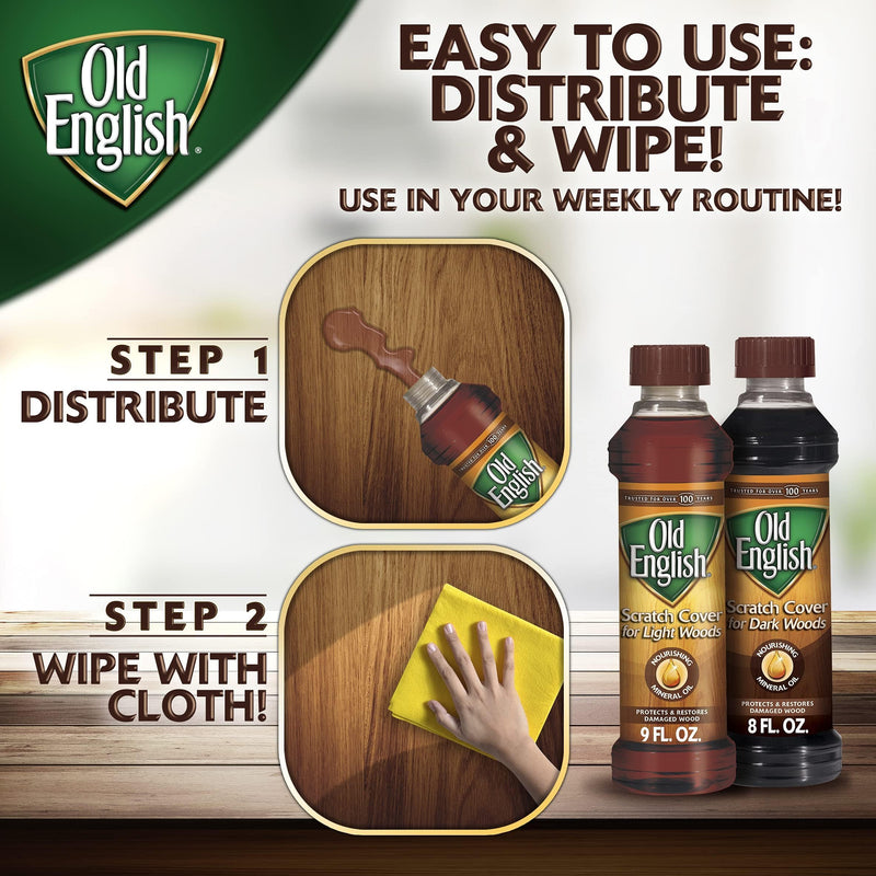 [Australia] - Old English 75144 Scratch Cover For Dark Woods, 8oz Bottle, Wood Polish 8 Fl Oz (Pack of 1) 