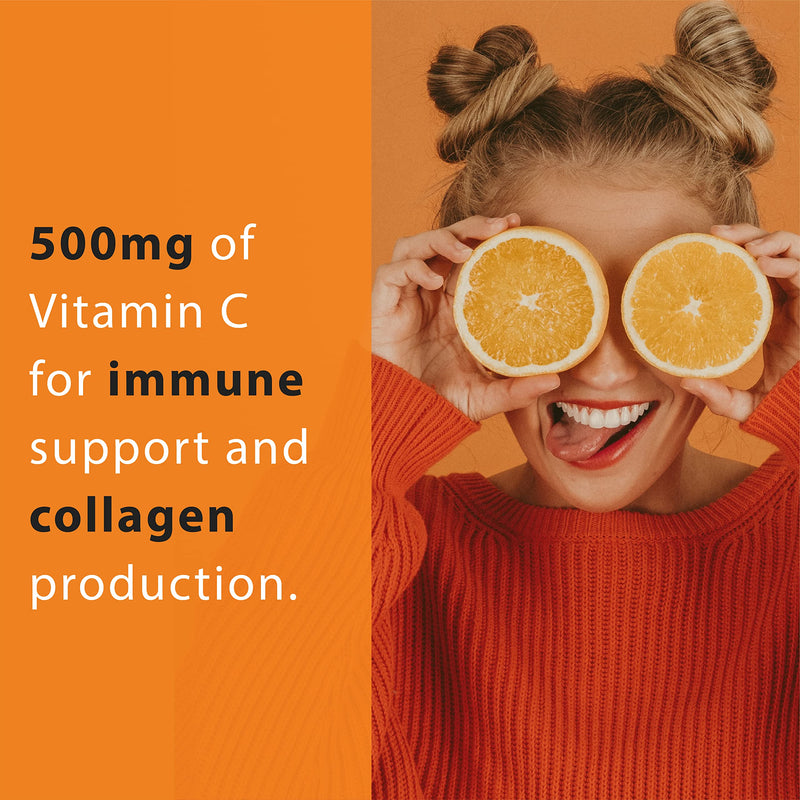 Toms Remedies Vitamin C Supplement with Organic Elderberry Capsules | Whole food formula with organic citrus bioflavonoids, Vegan, 90 capsules Per Bottle.