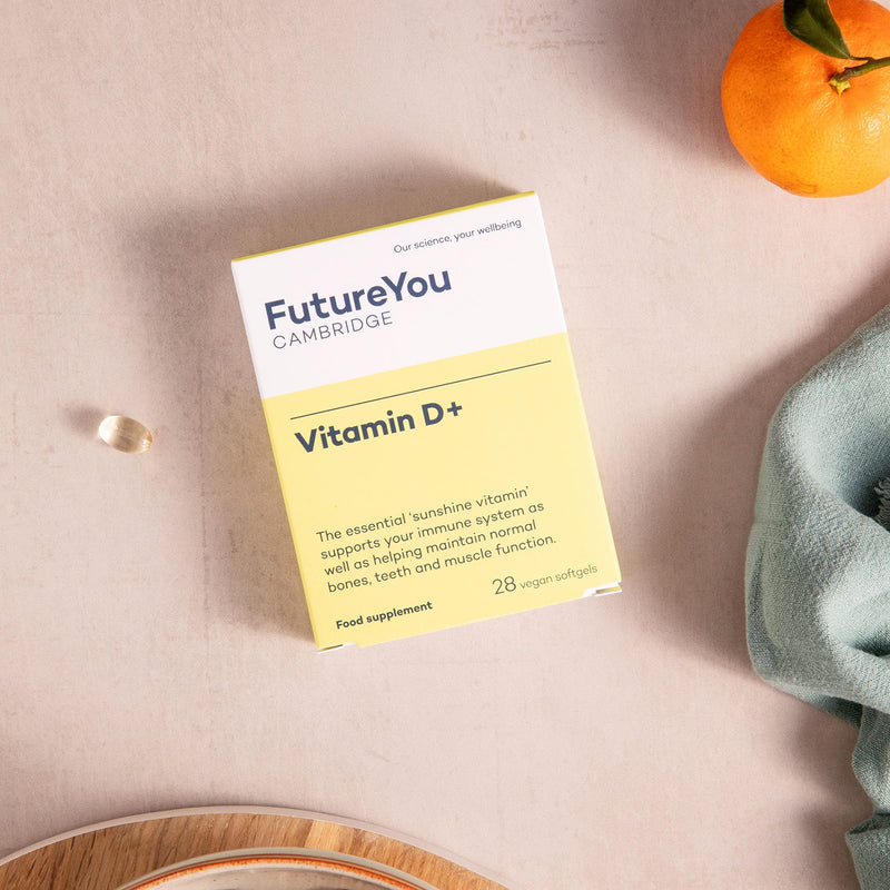 Vitamin D+ Softgel Capsules - Vegan Highly Bioavailable Sunflower Formulation - 28 Day Supply
