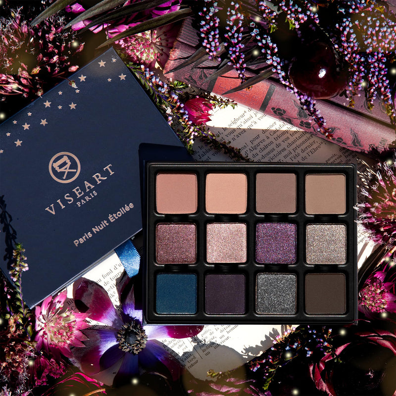 [Australia] - Viseart PARIS Nuit Étoilée Étendu Eyeshadow Makeup Palette - 12 Super Pigmented Shades, Matte & Shimmery Eyeshadow Palette, Long-lasting Wear, Cruelty-Free 
