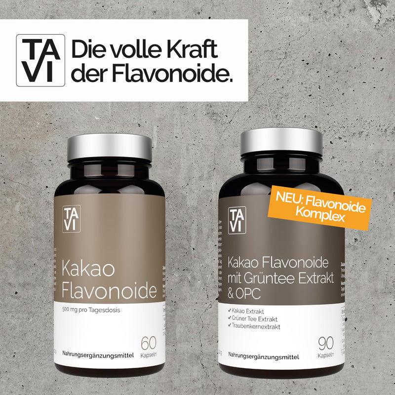 [Australia] - Cocoa flavonoids I 60 capsules I high dosage I 500 mg per daily dose I with cocoa flavanols (catechins) I made in Germany & laboratory tested 
