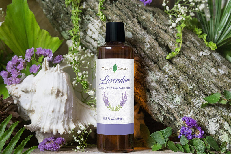 Lavender Massage Oil with Jojoba & Sweet Almond Oil, 8.5 fl oz | Soft floral aroma • Smooth massage glide • Jojoba & sweet almond oils • Vitamin E • Small-batch crafted Lavender 8.5 Fl Oz (Pack of 1)