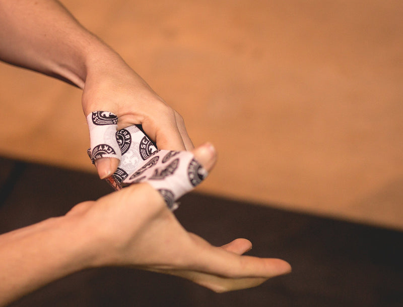 [Australia] - Scary Sticky Premium Athletic Tape | Weightlifting Tape | Thumb Tape for Hook Grip – Sticks with You Through The Toughest Fitness Workouts and Lifts Black & Yellow | Single Pack Pack of 1 