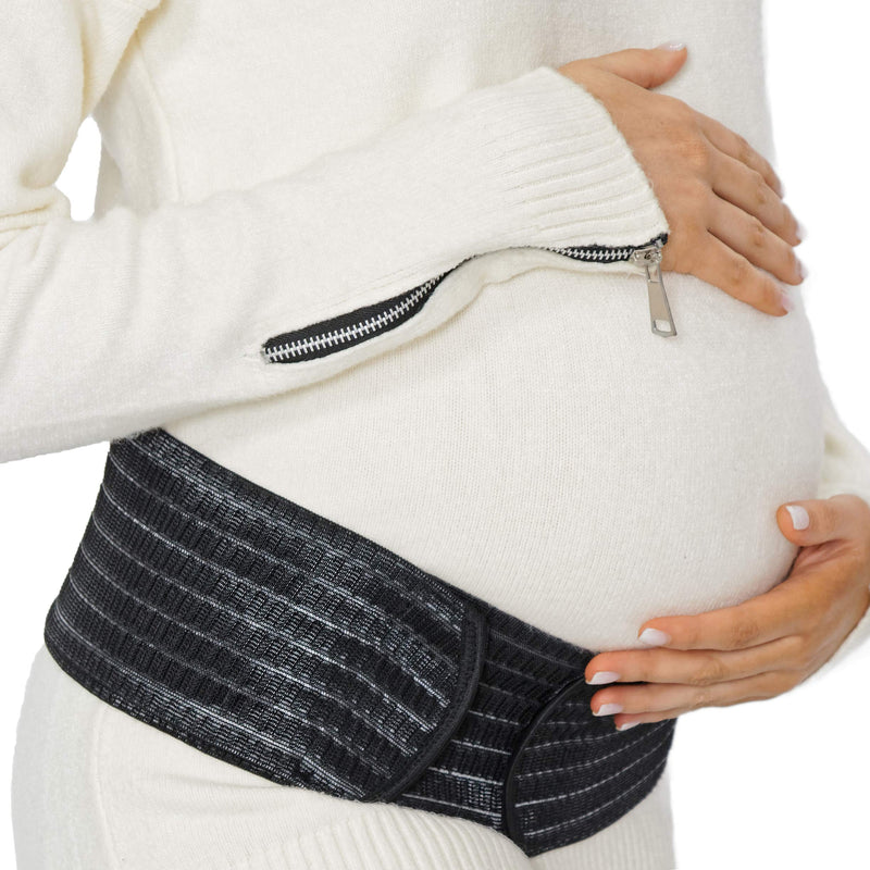 [Australia] - NeoTech Care 3-in-1 Maternity Pregnancy Support, Postpartum Belly Wrap & Pelvis Belt/Brace/Band (Black, Small Size) S Black 