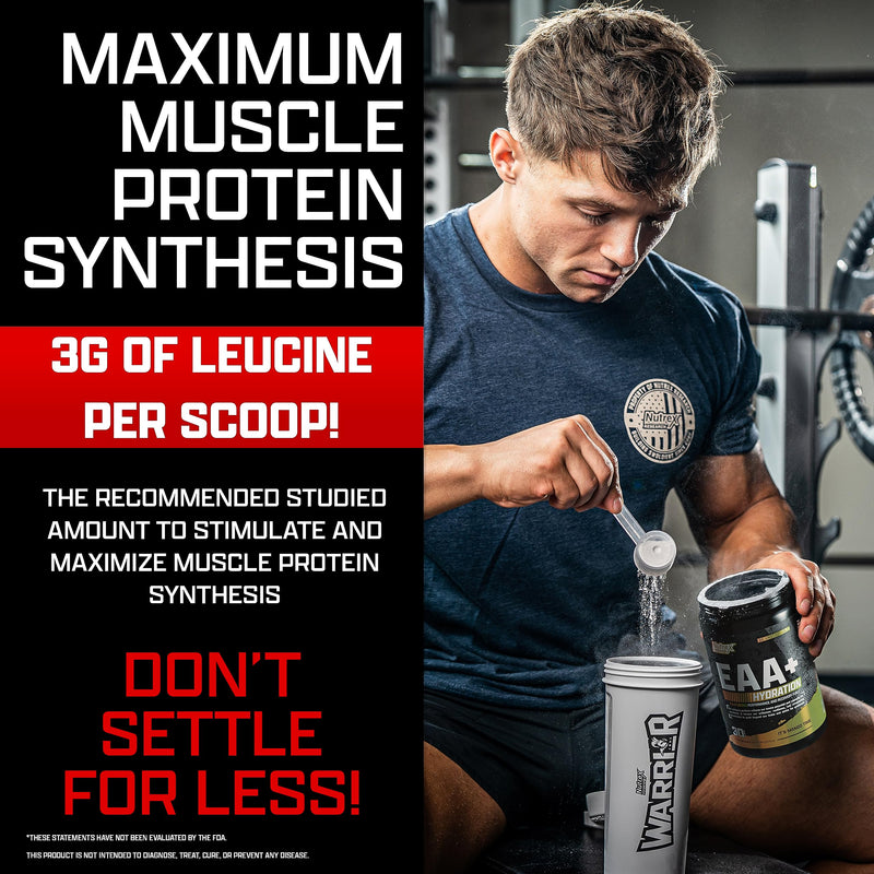 [Australia] - Nutrex Research EAA Hydration | EAAs + BCAA Powder | Muscle Recovery, Strength, Muscle Building, Endurance | 8G Essential Amino Acids + Electrolytes | Blueberry Lemonade 30 Servings 