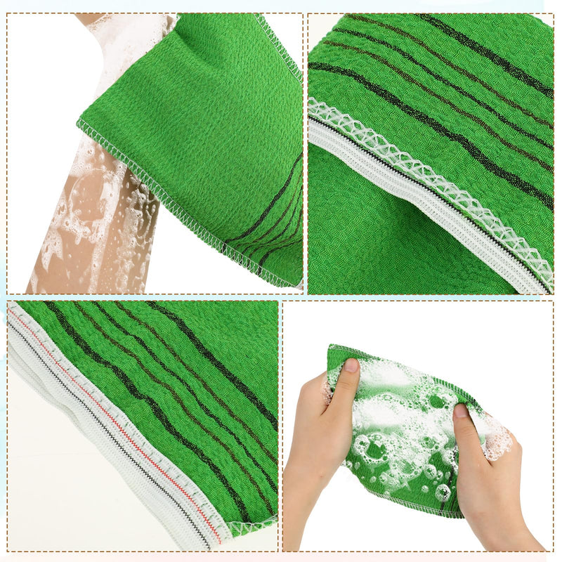 [Australia] - cobee Exfoliating Gloves, Pack of 6 Exfoliating Gloves Washcloths Double-Sided Scrubbing Washcloths Reusable Exfoliating Gloves Korean Exfoliating Body Exfoliating Bath Towels for Shower 
