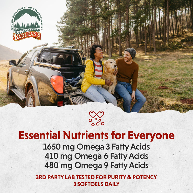 [Australia] - Barlean's Flaxseed Oil Softgels, Cold-Pressed Flax Seed Supplement with 1,650 mg ALA Omega-3 Fatty Acids for Joint & Heart Health, 1000mg, 250 ct 250 Count (Pack of 1) 