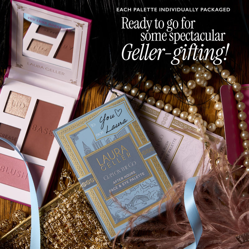 [Australia] - LAURA GELLER NEW YORK Glam On the Go Eyeshadow & Blush Palettes - Each Set Includes Three Palettes - Ready for Gifting - Easy to Use Makeup for Mature Skin 
