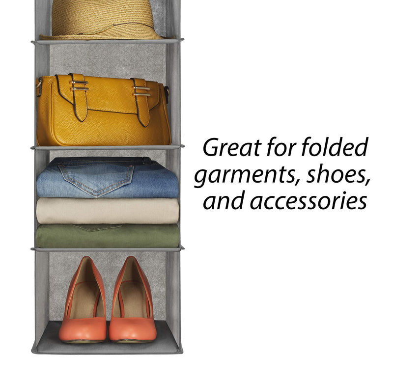 [Australia] - Whitmor 5 Section Closet Organizer - Hanging Shelves with Sturdy Metal Frame 
