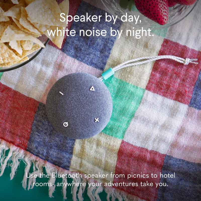 [Australia] - SNOOZ Go - Travel White Noise Sound Machine, Night Light, & Bluetooth Speaker - Portable White Noise, Pink Noise, and Fan Sounds - Charcoal 