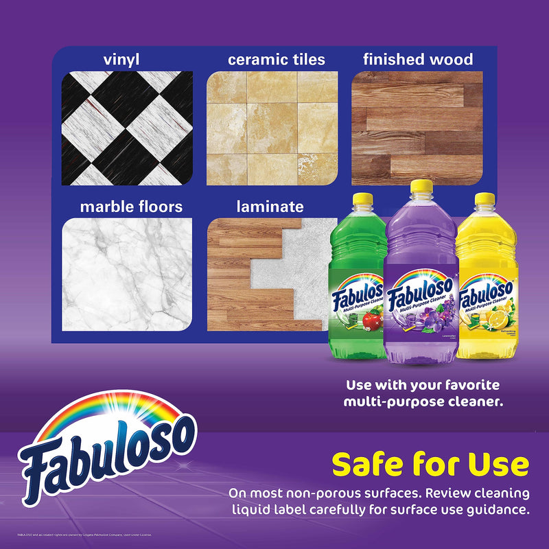 [Australia] - Fabuloso Microfiber Cleaning Cloths, 8 ct, Rainbow Colors | Lint-Free, Scratch-Free Cleaning Cloths for Surfaces and Wood Furniture | Microfiber Dustless Cloth for Bold and Bright Cleaning Experience 8 Count 
