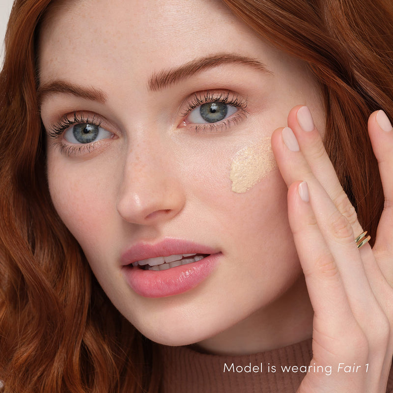 jane iredale HydroPure Tinted Serum, Hydrating, Sheer-Coverage Formula Helps Plump, Soothe, Blur Lines and Even Skin Tone with Hyaluronic Acid + CoQ10 Fair 1