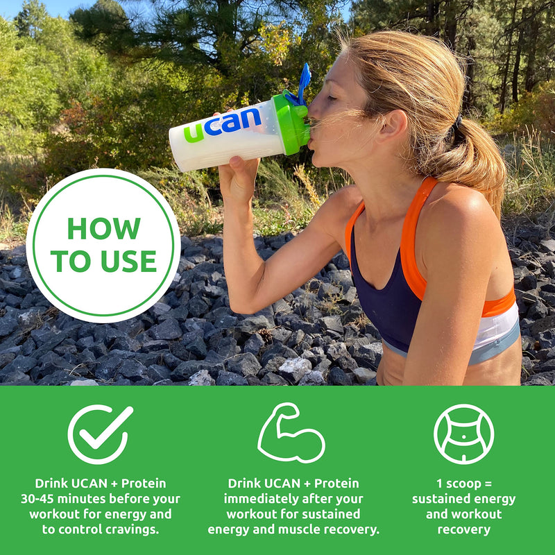 [Australia] - UCAN Energy + Plant Protein Powder - Vegan Plant Based Protein 20g Pea Protein with Amino Acids EAAs & BCCAs - Keto Protein Powder - No Added Sugar, Gluten-Free - Vanilla - 12 Servings Vanilla (Pea Protein) 