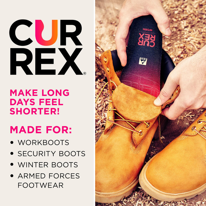 [Australia] - CURREX WorkPro insole for work shoes - upgrade for your safety shoes, EU 42-44, Med Profile 