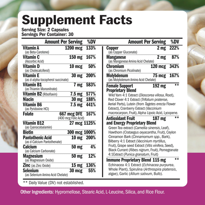 Vimerson Health Glucosamine Chondroitin Turmeric + Multivitamin for Women 2-Bottle Supplement Bundle for Her. Healthy Immune Response, Joint Support, Antioxidant Properties