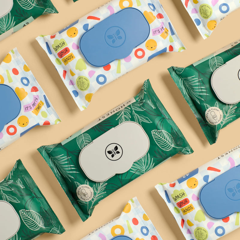 [Australia] - The Honest Company Plant-Based Flushable Wipes | 99% Water, Hypoallergenic, EWG Verified, Safe to Flush | Fragrance Free, 42 Count Unscented 42 Count (Pack of 1) 